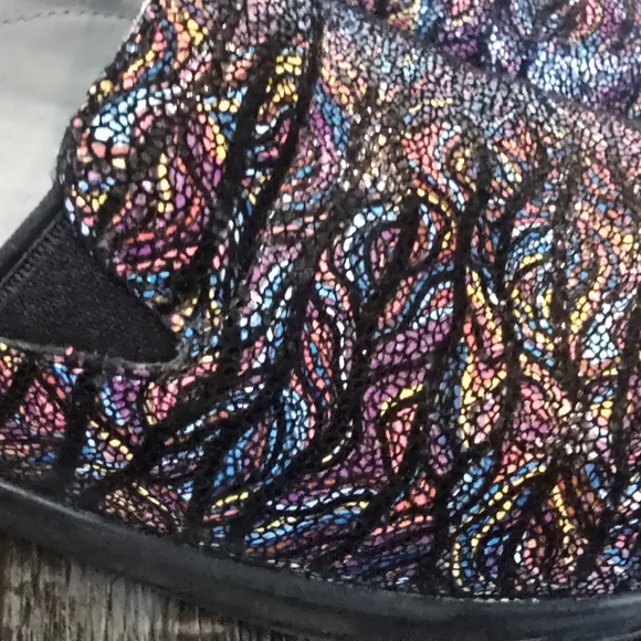 Alegria Keli Slip On Free Form Embossed Paisley Clogs Shoes Womens Size 7 - Picture 6 of 15